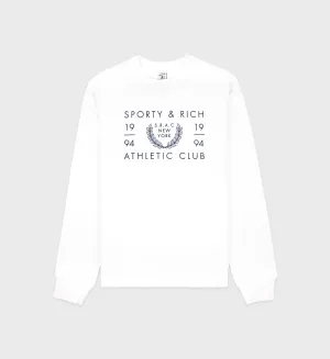 SRAC Crewneck - White/Navy