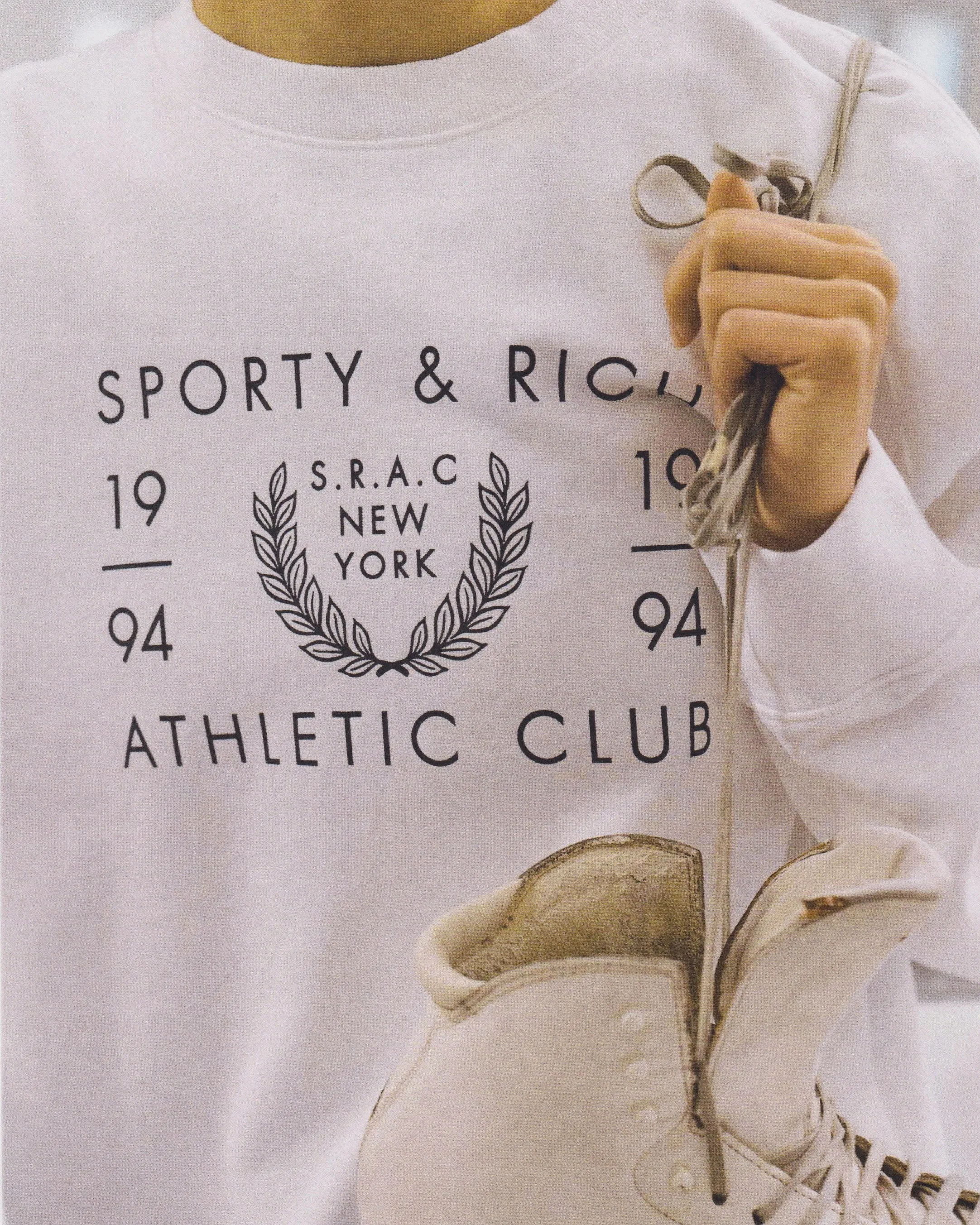 SRAC Crewneck - White/Navy