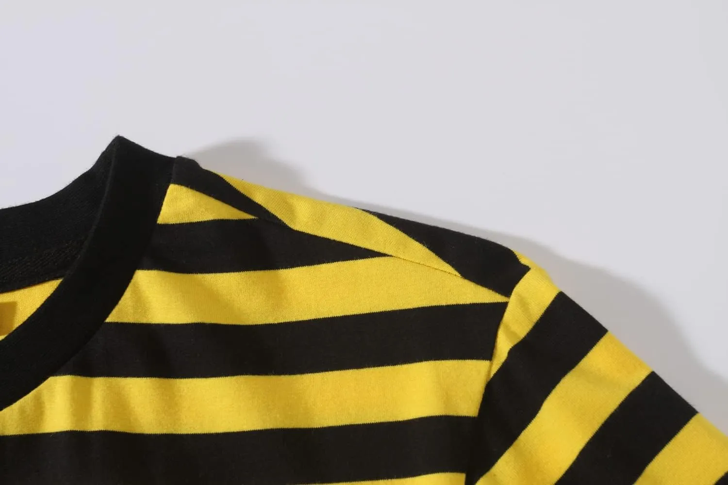 SSLR-Long-Sleeve-Tee-Shirts-for-Men-Crewneck T-Shirts Striped Cotton Causal