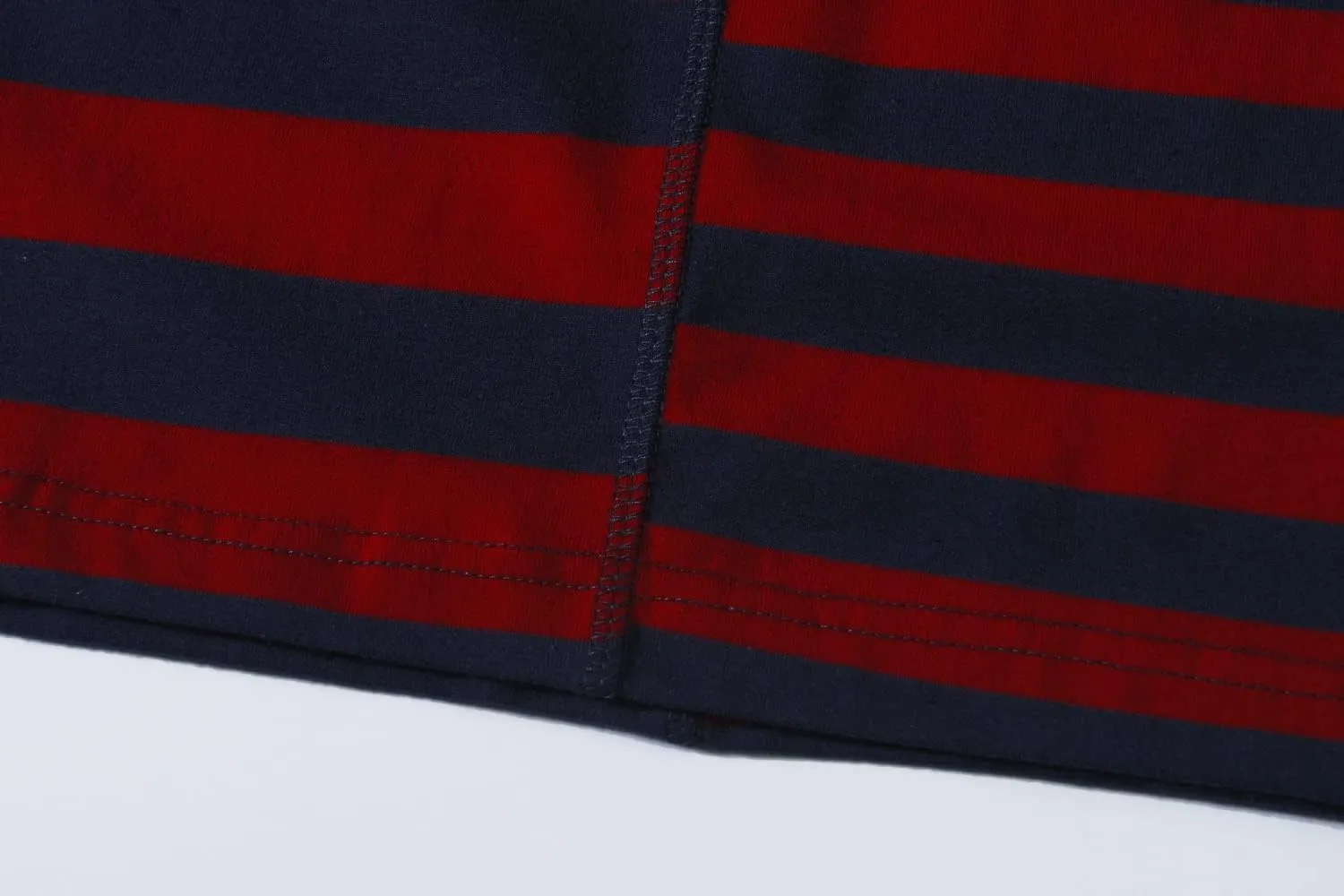 SSLR-Long-Sleeve-Tee-Shirts-for-Men-Crewneck T-Shirts Striped Cotton Causal