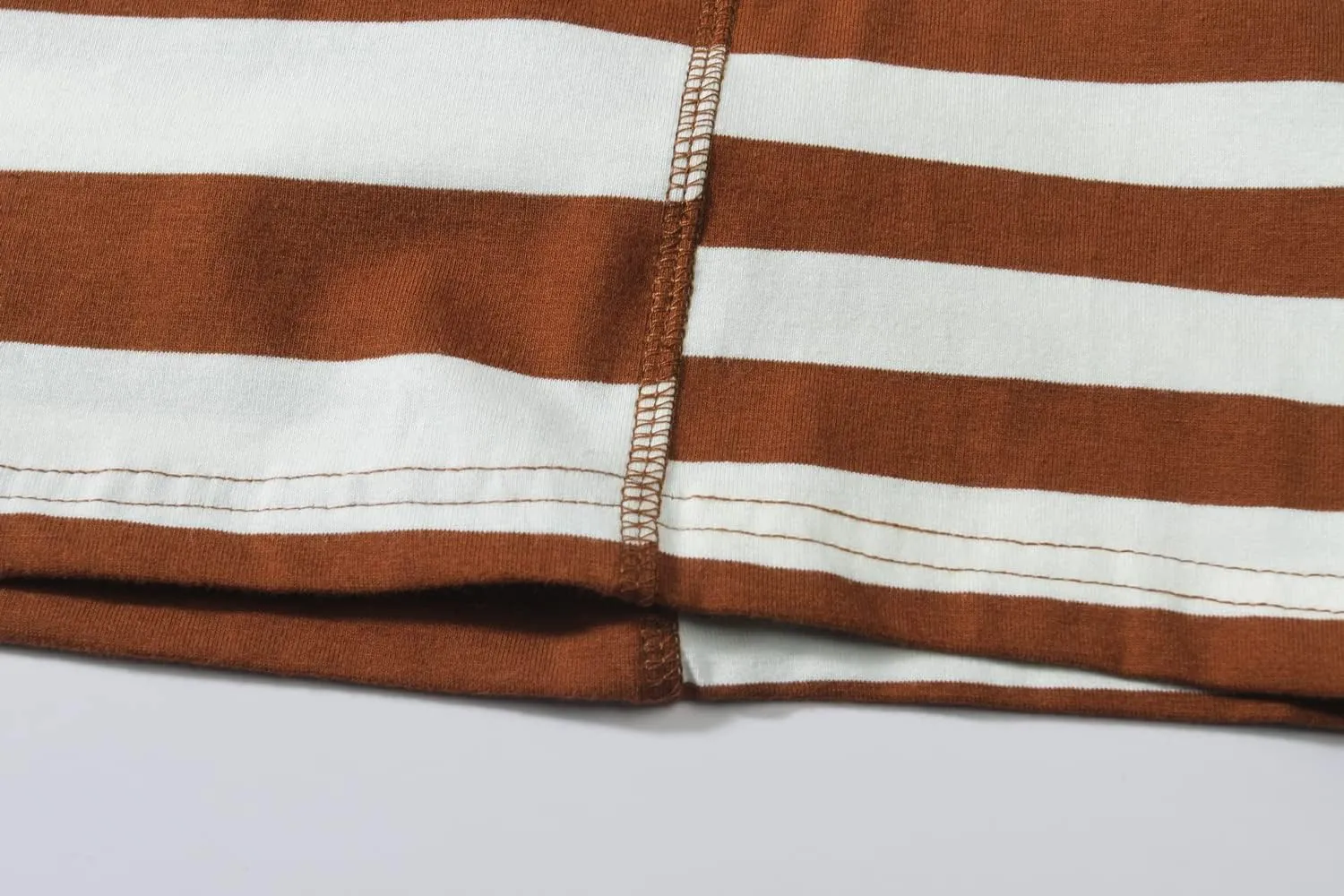 SSLR-Long-Sleeve-Tee-Shirts-for-Men-Crewneck T-Shirts Striped Cotton Causal