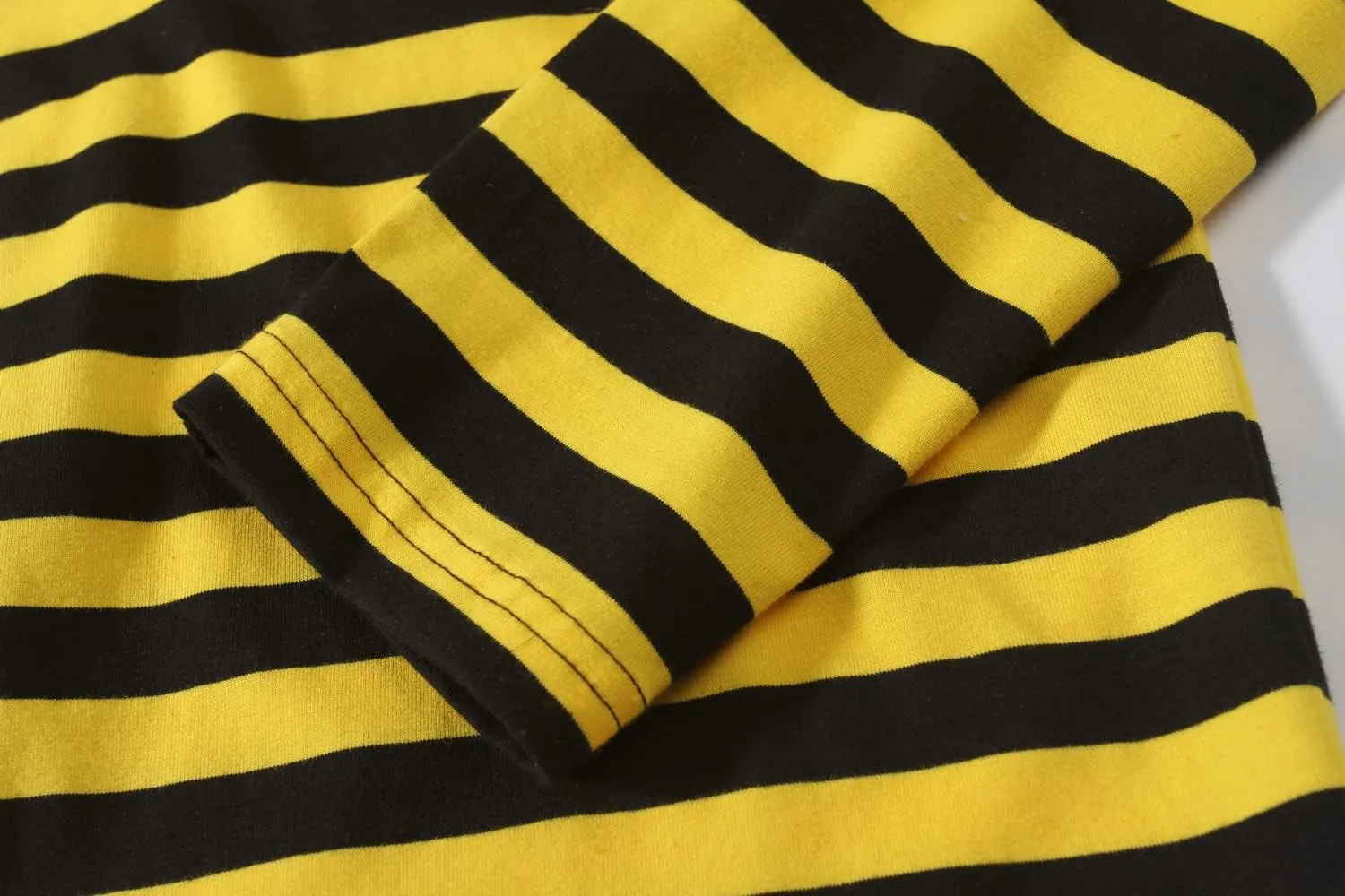 SSLR-Long-Sleeve-Tee-Shirts-for-Men-Crewneck T-Shirts Striped Cotton Causal