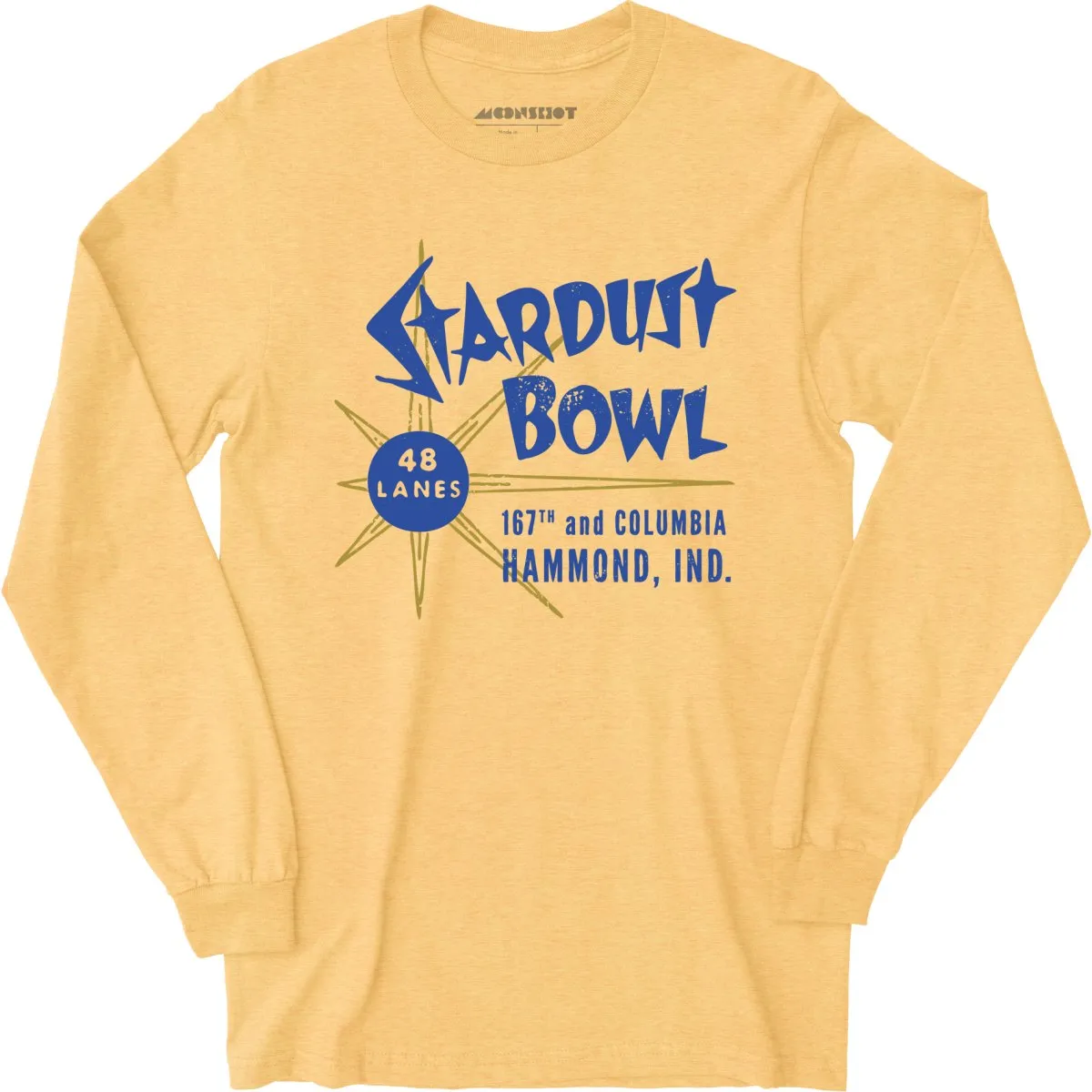 Stardust Bowl - Hammond, IN - Vintage Bowling Alley - Long Sleeve T-Shirt