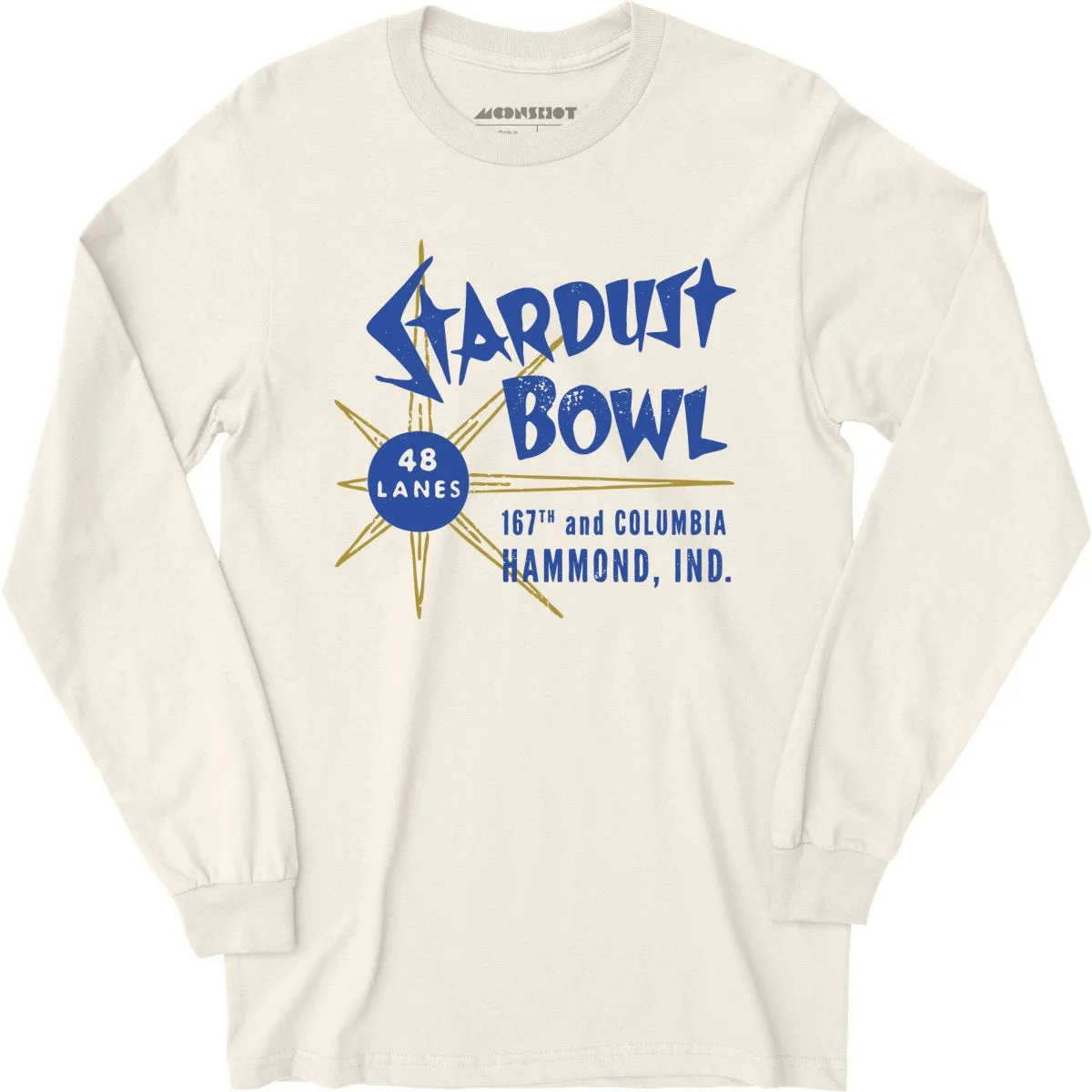 Stardust Bowl - Hammond, IN - Vintage Bowling Alley - Long Sleeve T-Shirt