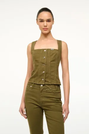 STAUD   WRANGLER TRUCKER TOP | SERGEANT GREEN