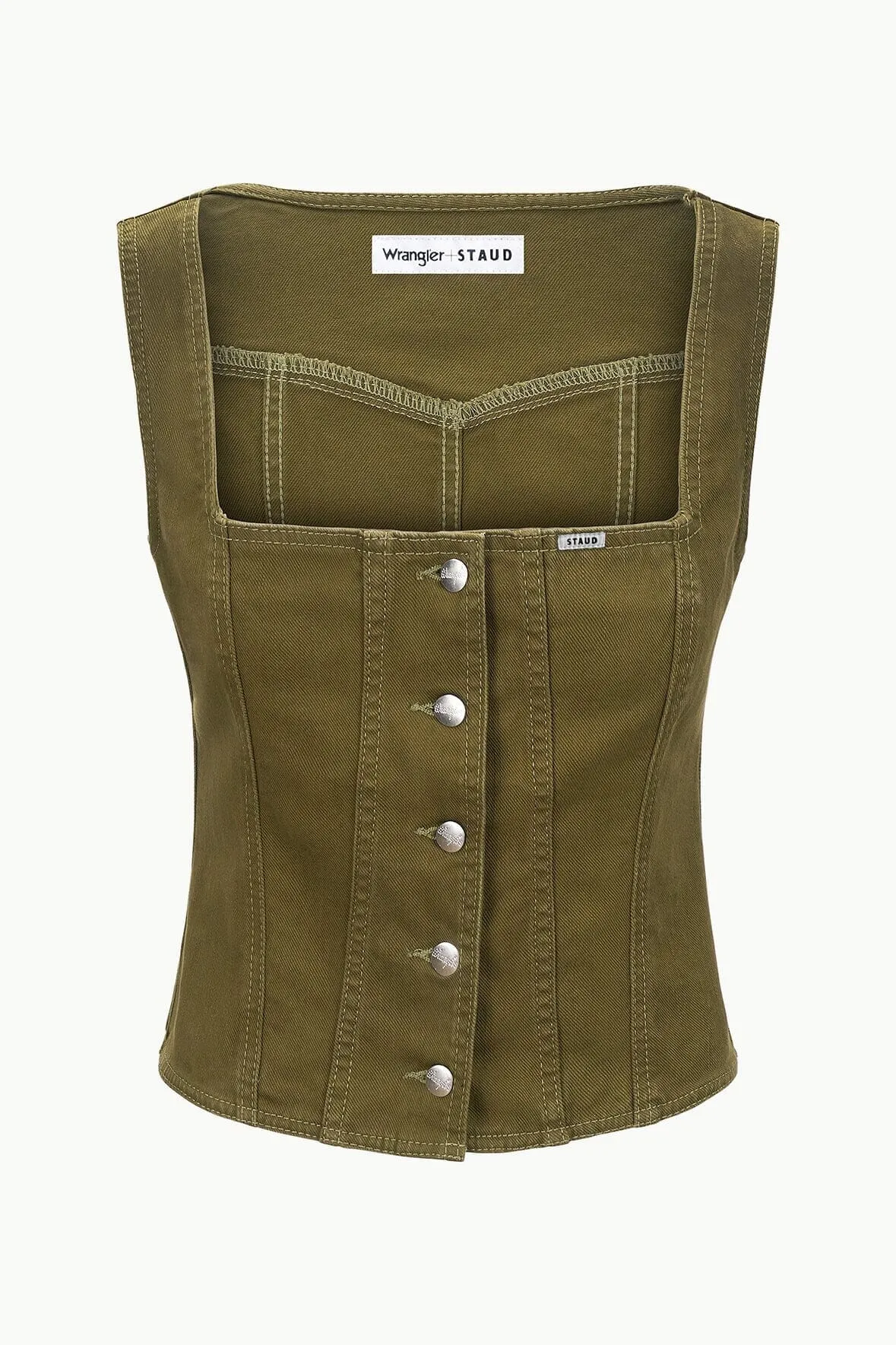 STAUD   WRANGLER TRUCKER TOP | SERGEANT GREEN
