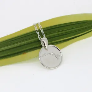 Sterling Silver Hawaiian Island Coin Pendant