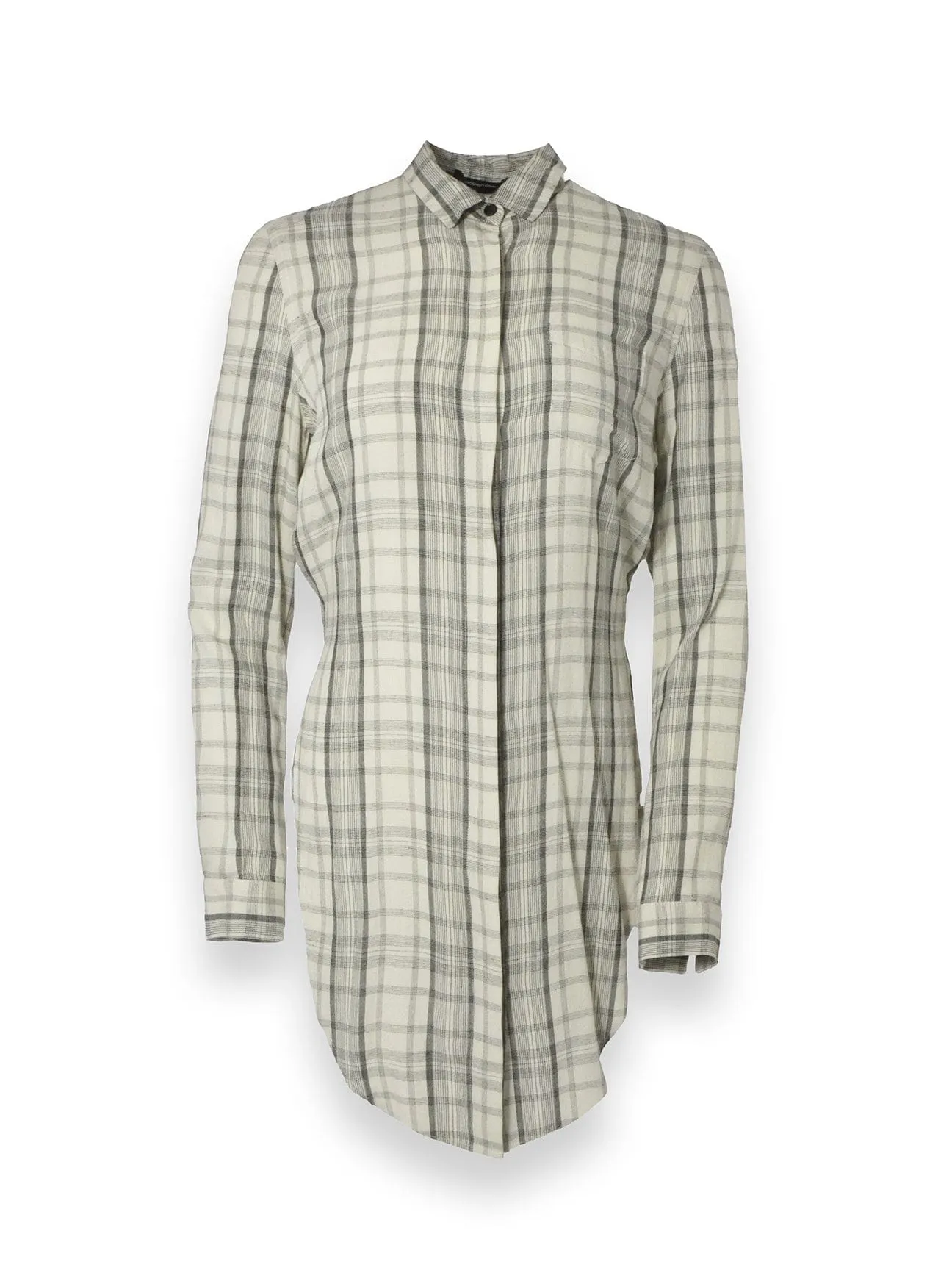 Stone Grey Flannel Shirt