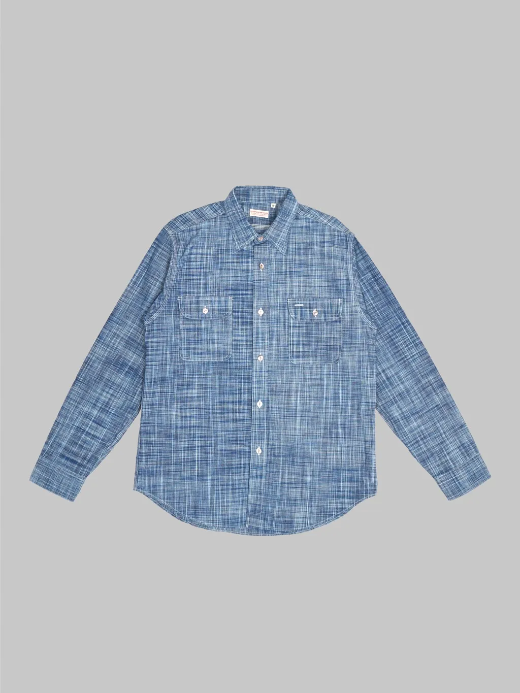 Sugar Cane Fiction Romance 6.9oz Indigo Kasuri Work Shirt