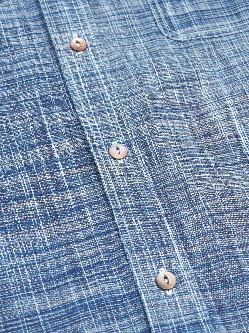 Sugar Cane Fiction Romance 6.9oz Indigo Kasuri Work Shirt