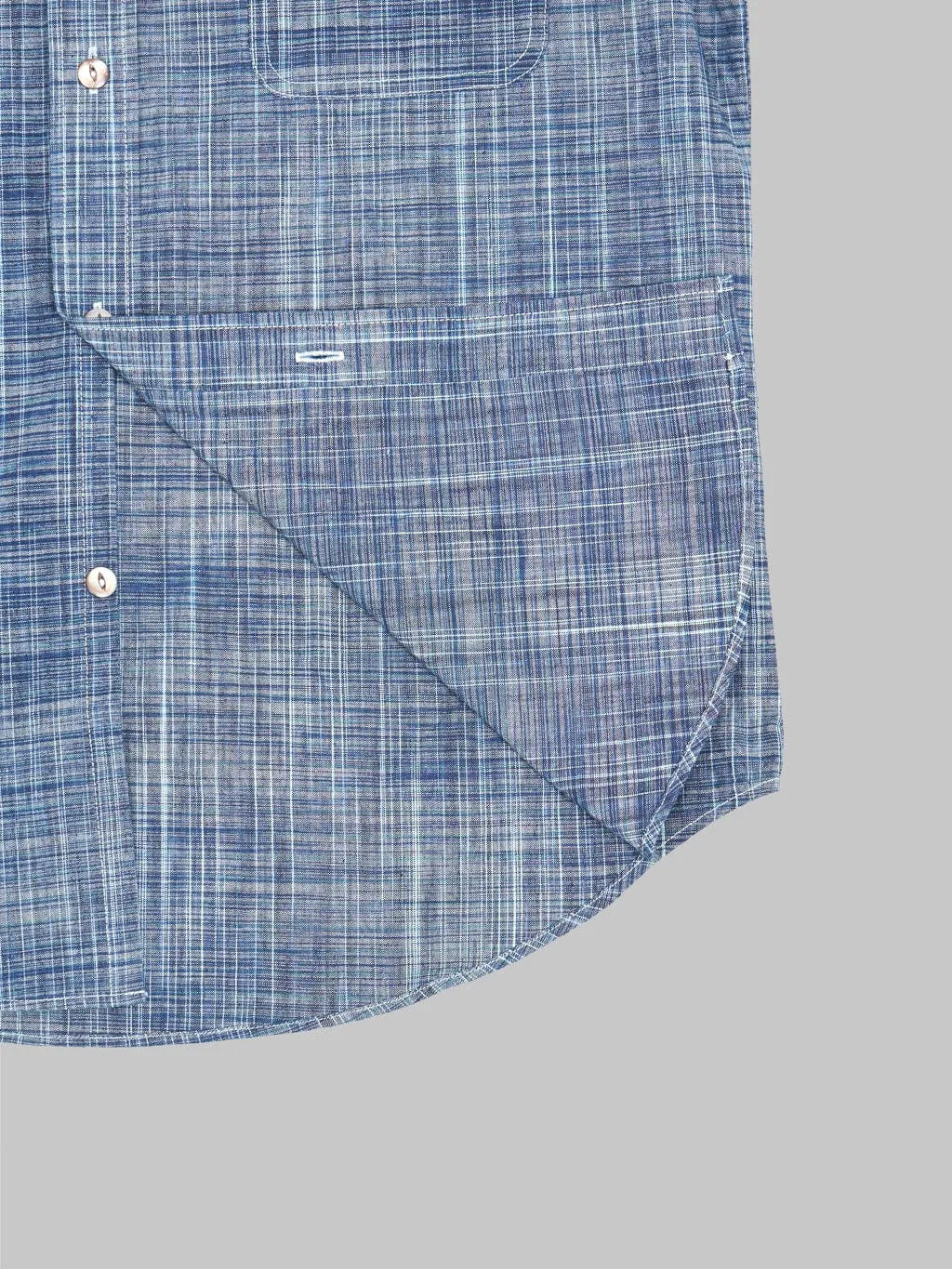 Sugar Cane Fiction Romance 6.9oz Indigo Kasuri Work Shirt
