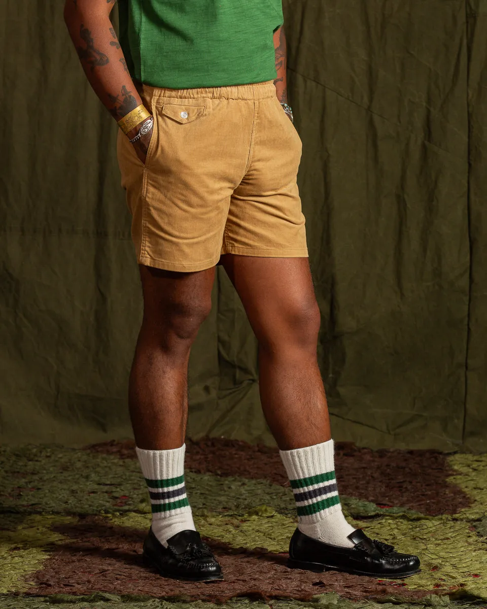 Summer Corduroy Swim Shorts - Beige