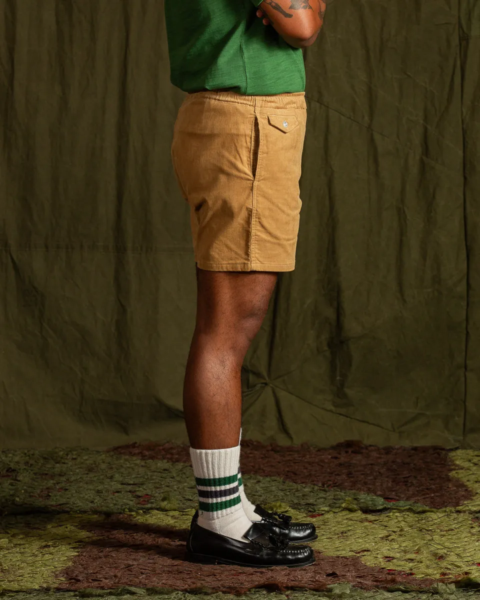 Summer Corduroy Swim Shorts - Beige