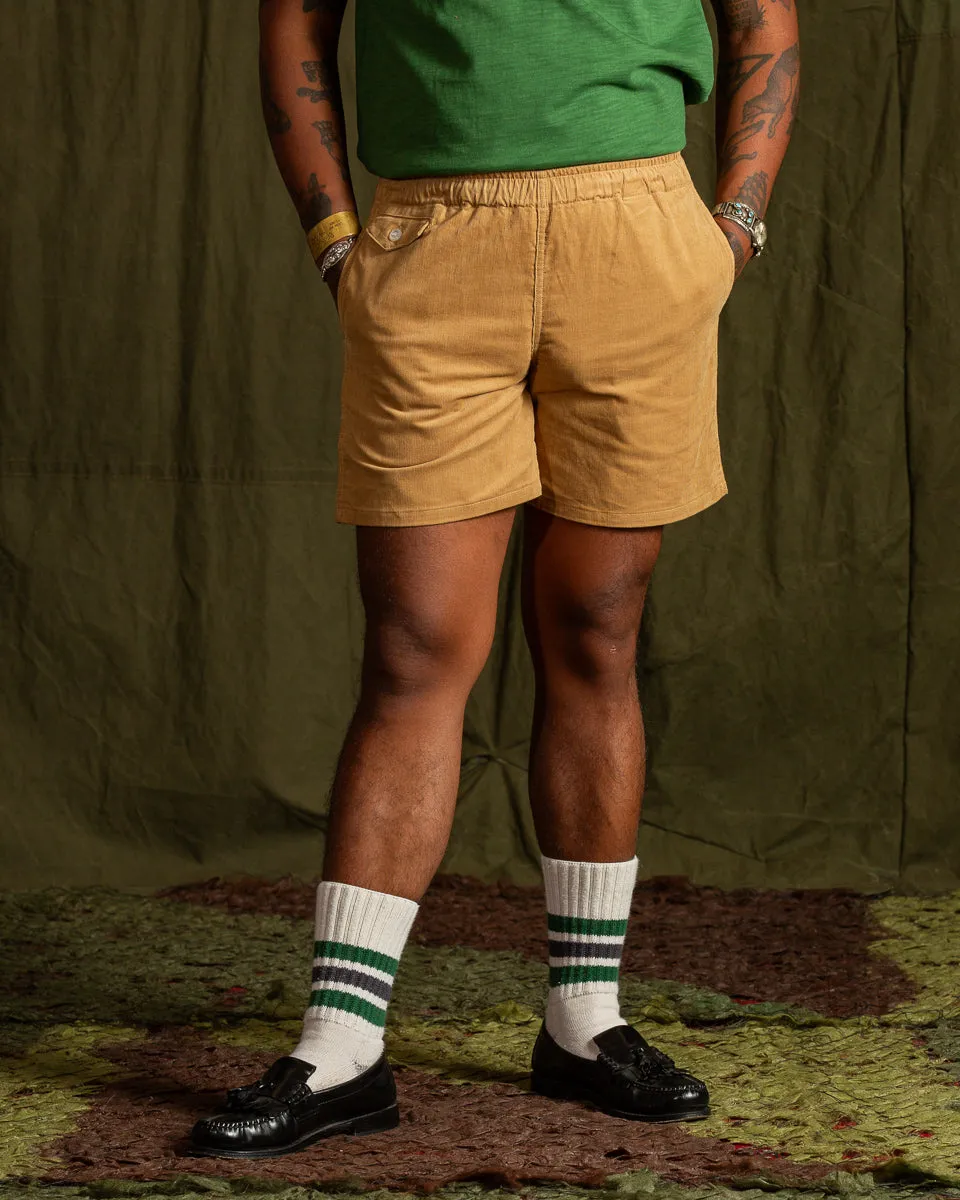 Summer Corduroy Swim Shorts - Beige
