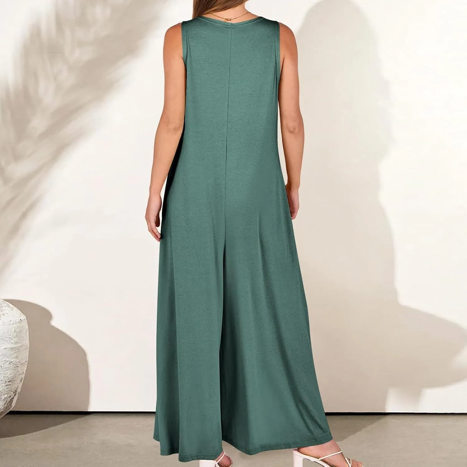 Summer Overalls for Women 2025 Summer Short Rompers for Women 2024 Sleeveless Tie Knot Strap Linen Rompers Jumpers