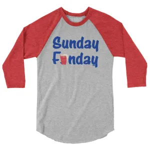 Sunday Funday 3/4 Sleeve Baseball Tee