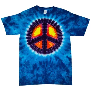 Sunset Peace Tie Dye T Shirt