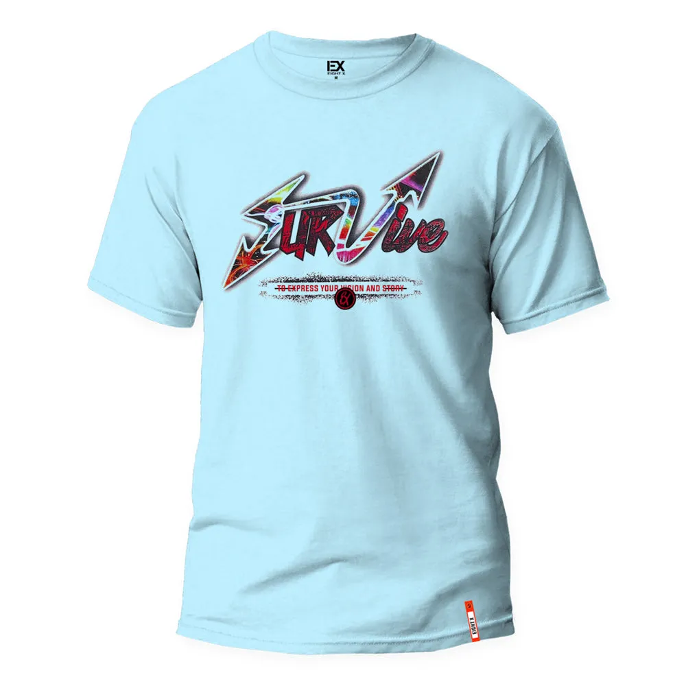 Survive 8X Street T-Shirt - Blue
