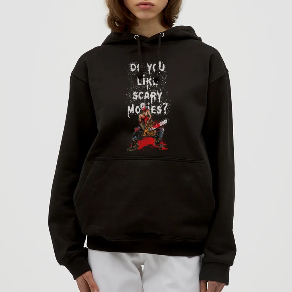 Sweat-shirt à capuche unisexe "Scary movies"