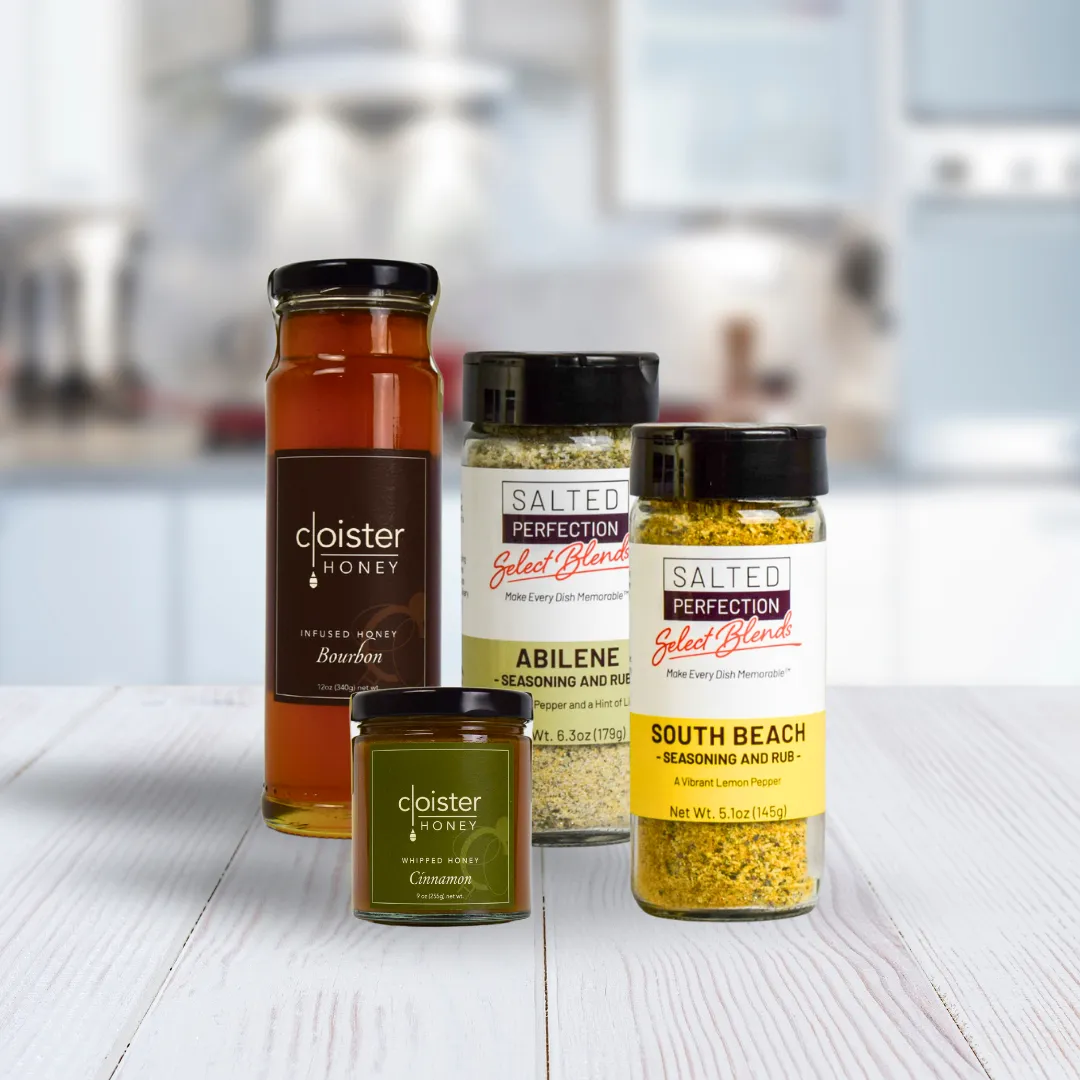 Sweet & Salty Spice Blends and Infused Honey Sampler Pack