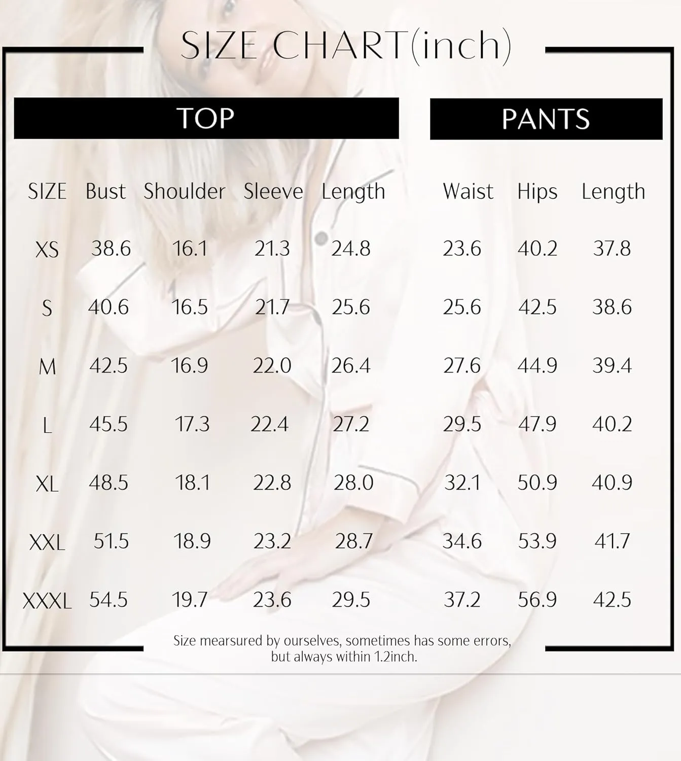 SWOMOG Womens Long Sleeve Sleepwear