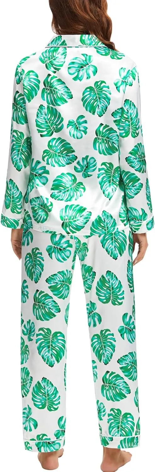 SWOMOG Womens Long Sleeve Sleepwear