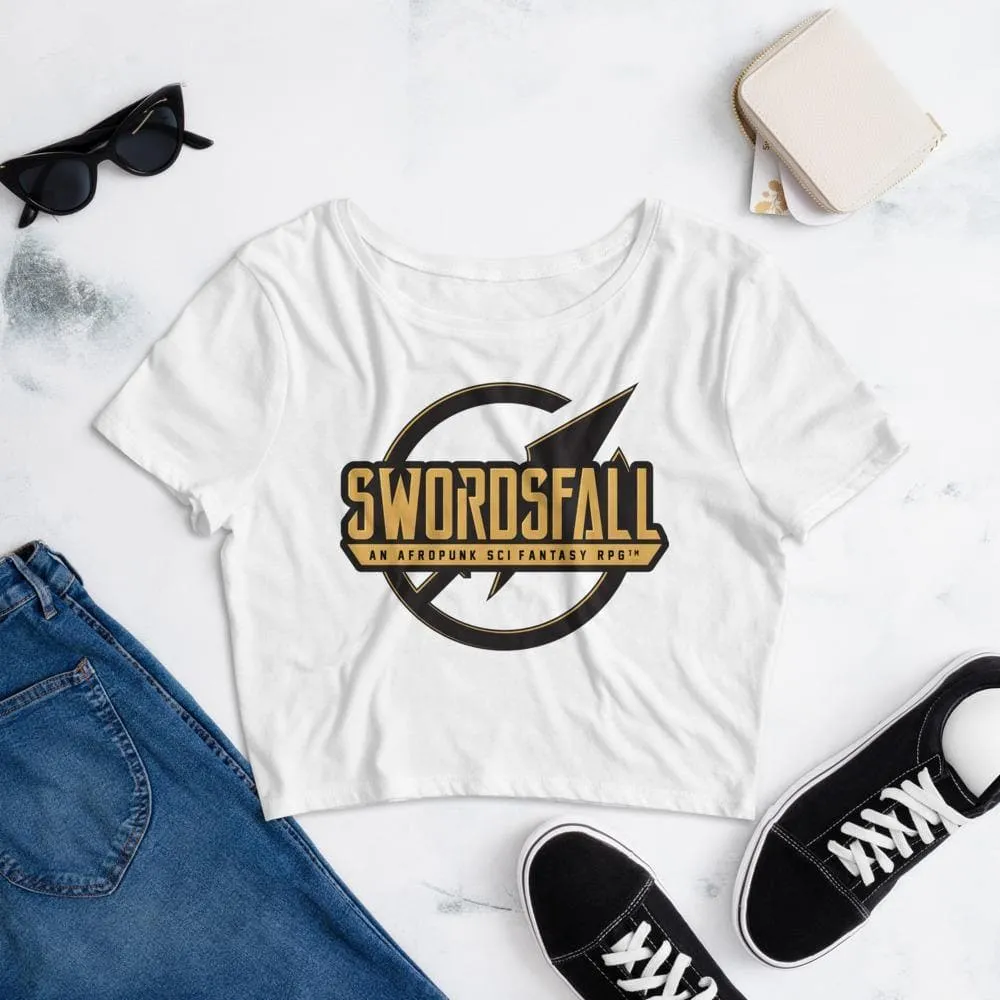 Swordsfall RPG Circle Emblem Crop Top
