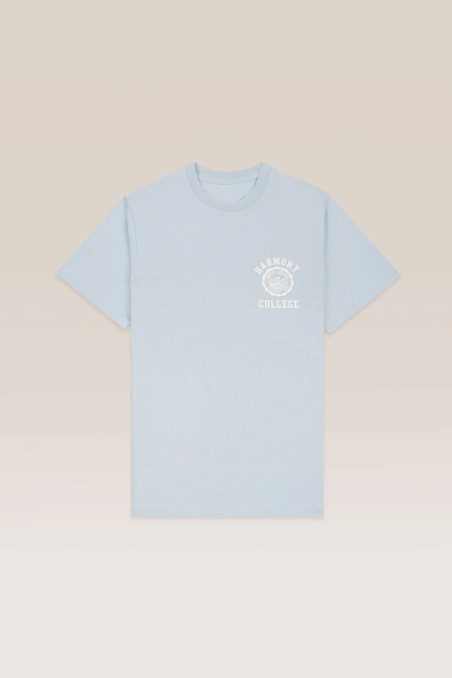 T-Shirt College Emblem - Baby Blue - Cotton Jersey