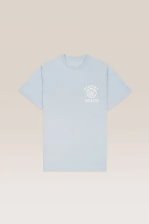 T-Shirt College Emblem - Baby Blue - Cotton Jersey