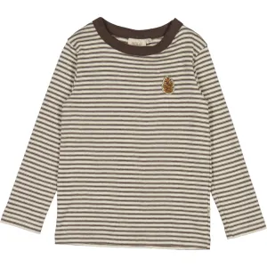 T-Shirt Spruce Cone Badge - mulch stripe