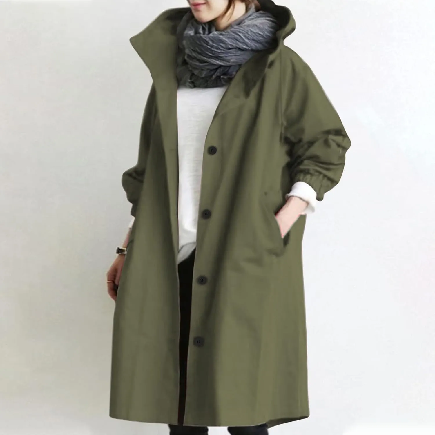 TARIENDY Rain Jacket for Women Trendy 2025 Hooded Windbreaker Lightweight Raincoat Outdoor Hiking Sportswear Travel Jacket