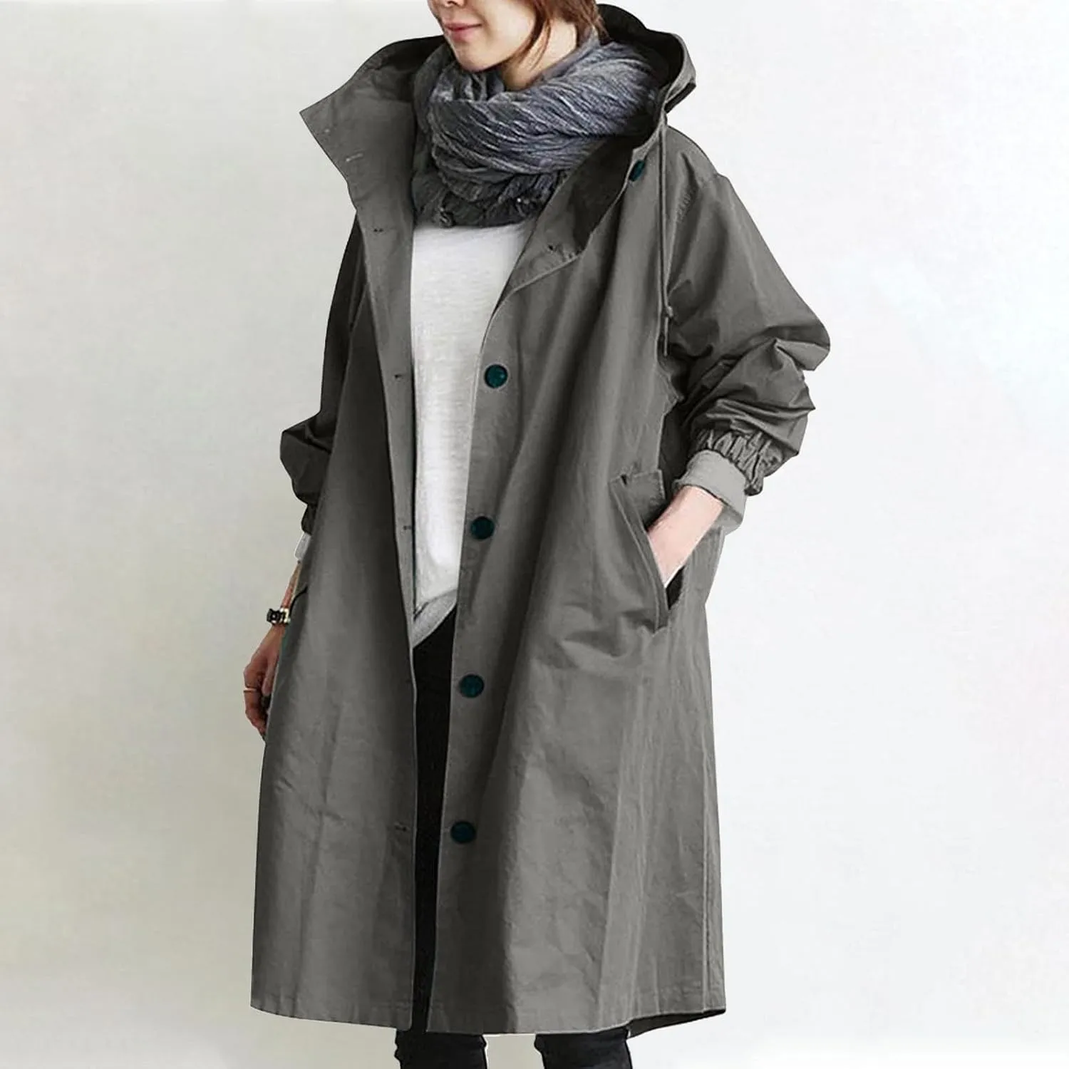 TARIENDY Rain Jacket for Women Trendy 2025 Hooded Windbreaker Lightweight Raincoat Outdoor Hiking Sportswear Travel Jacket