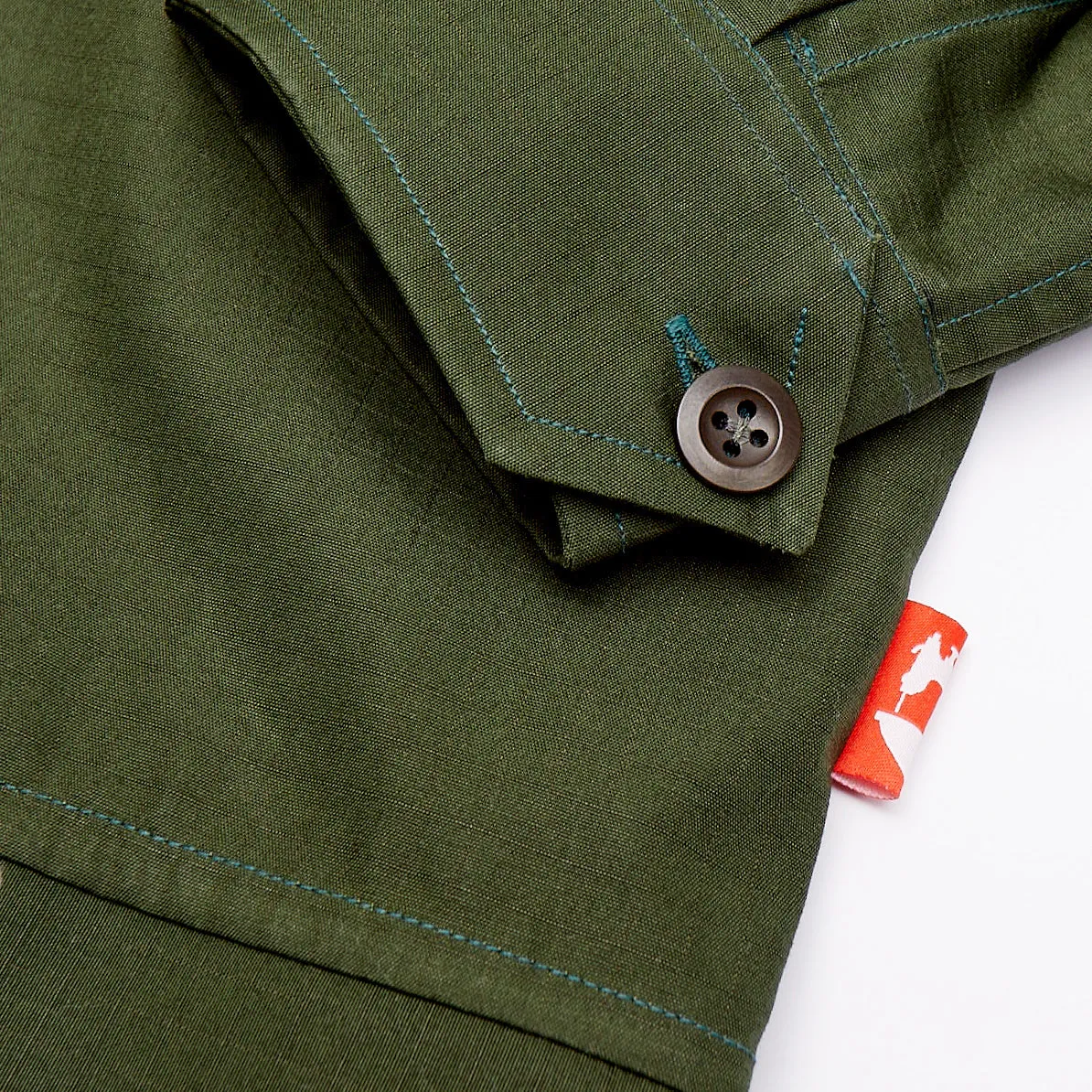 Tatton 01 Dark Olive Water Repellent Ripstop Over Shirt
