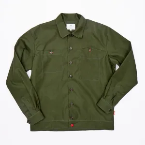 Tatton 01 Dark Olive Water Repellent Ripstop Over Shirt