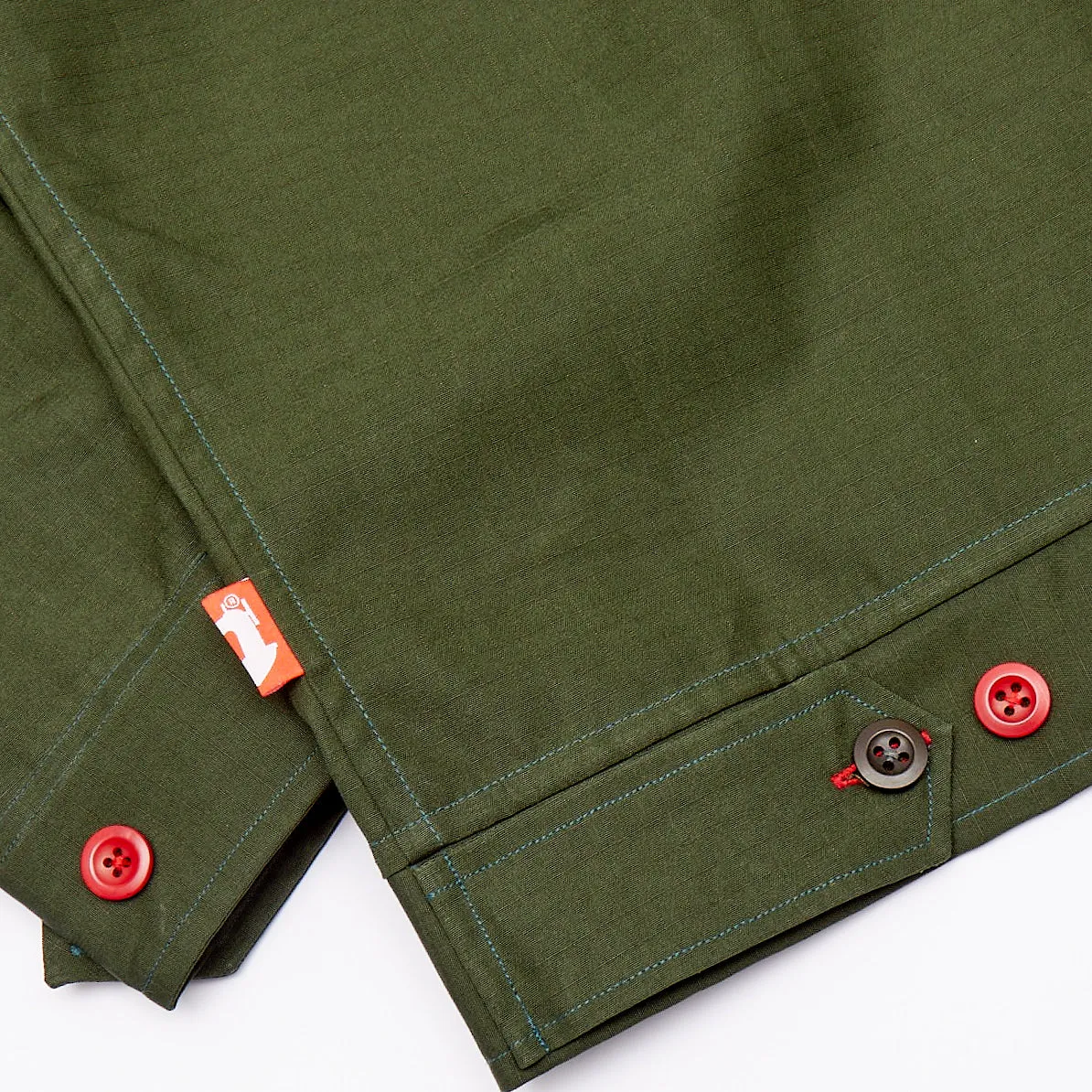 Tatton 01 Dark Olive Water Repellent Ripstop Over Shirt