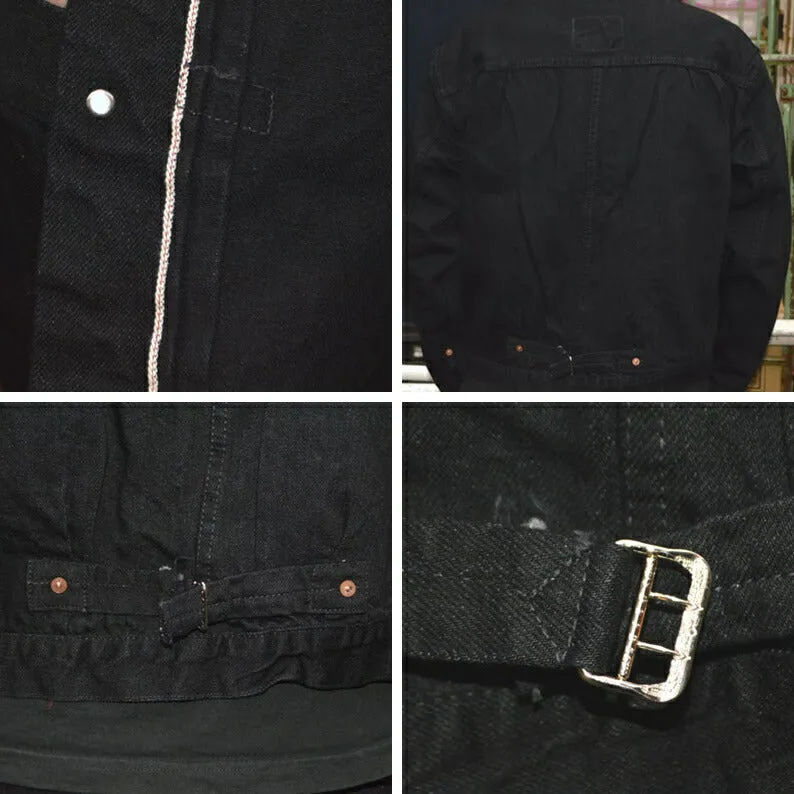TCB jeans "Late S40's Jacket BKBK" 14oz 40's BLACK DENIM JACKET
