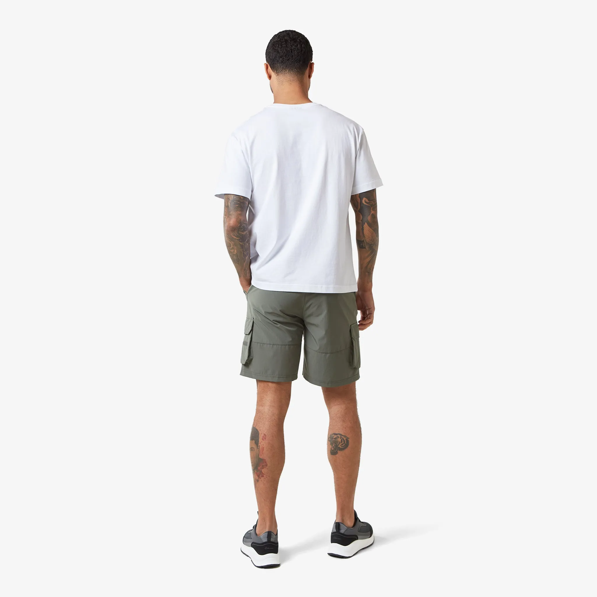 Tech Stretch Poly Utility Short | Khaki
