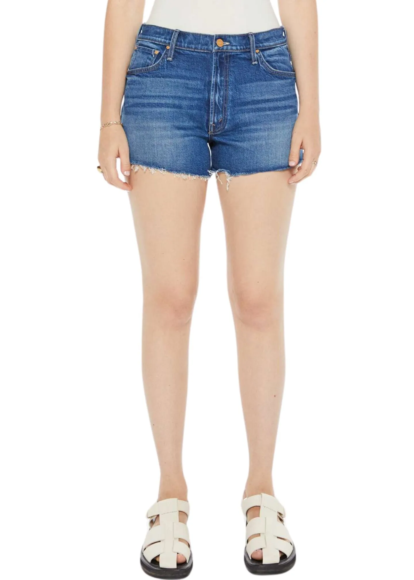 The Dodger Short Fray Jeans in Bunny Hop