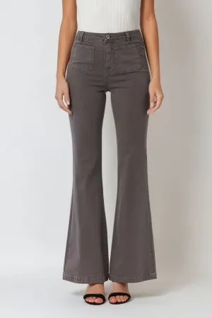 The Twee Dark Grey Flared Jeans