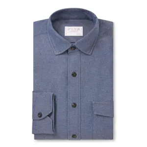 Thomas Pink Loose Fit Oxford Indigo Utility Shirt