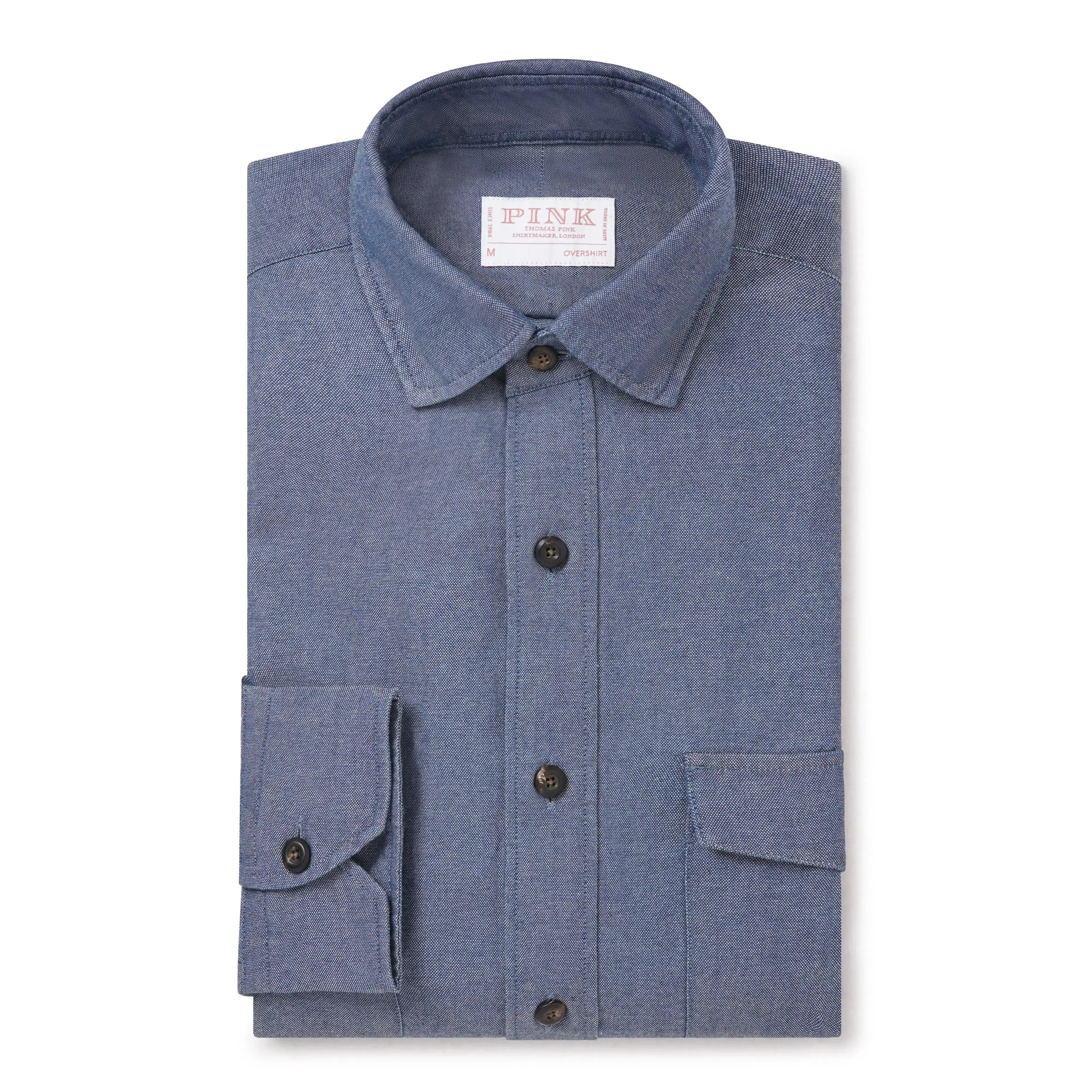 Thomas Pink Loose Fit Oxford Indigo Utility Shirt