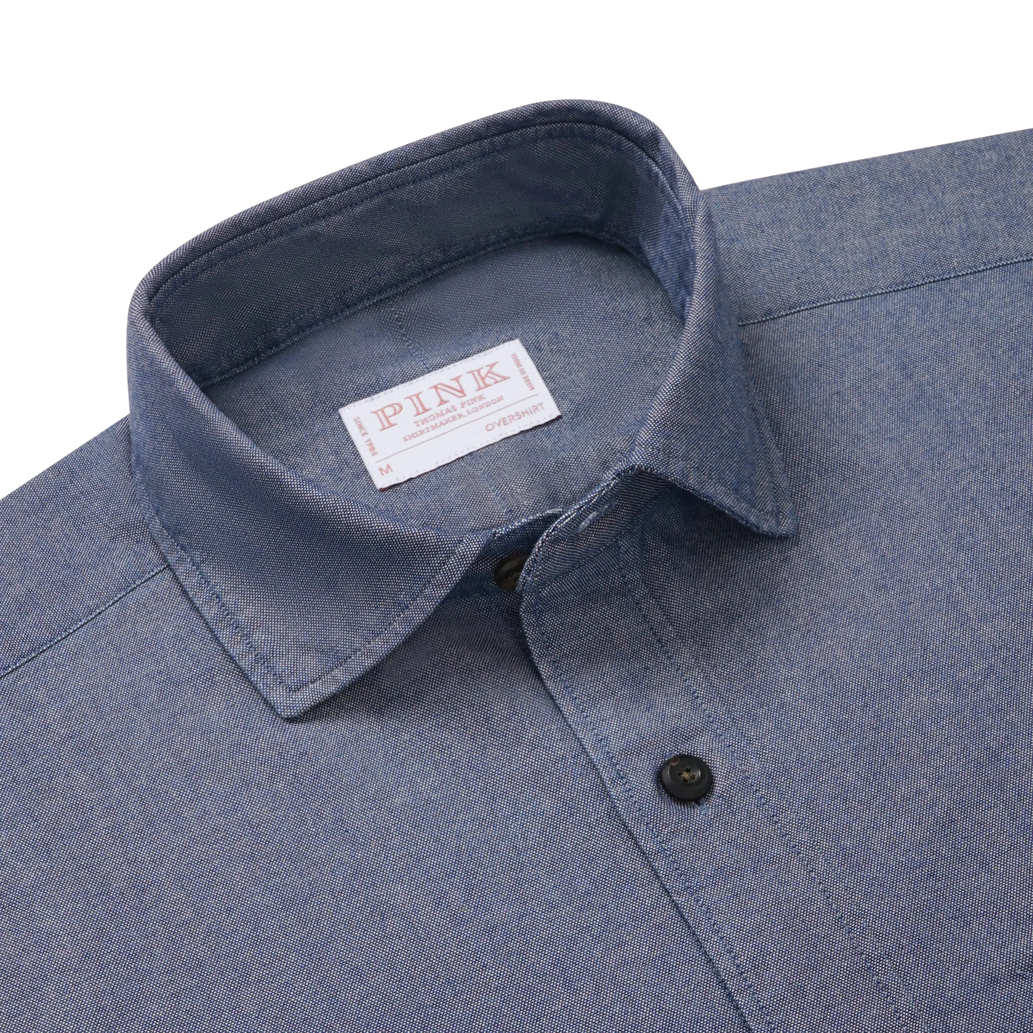 Thomas Pink Loose Fit Oxford Indigo Utility Shirt