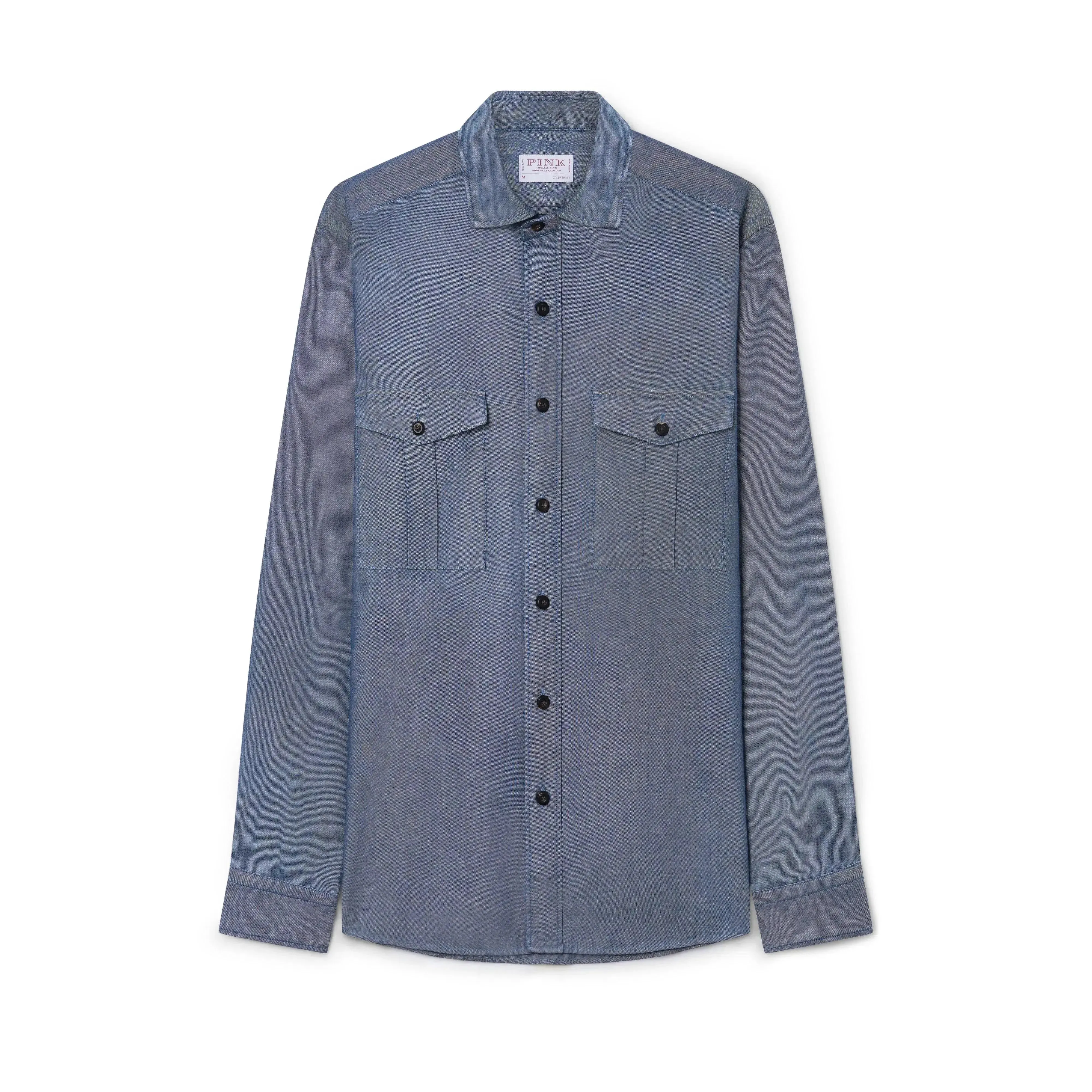 Thomas Pink Loose Fit Oxford Indigo Utility Shirt