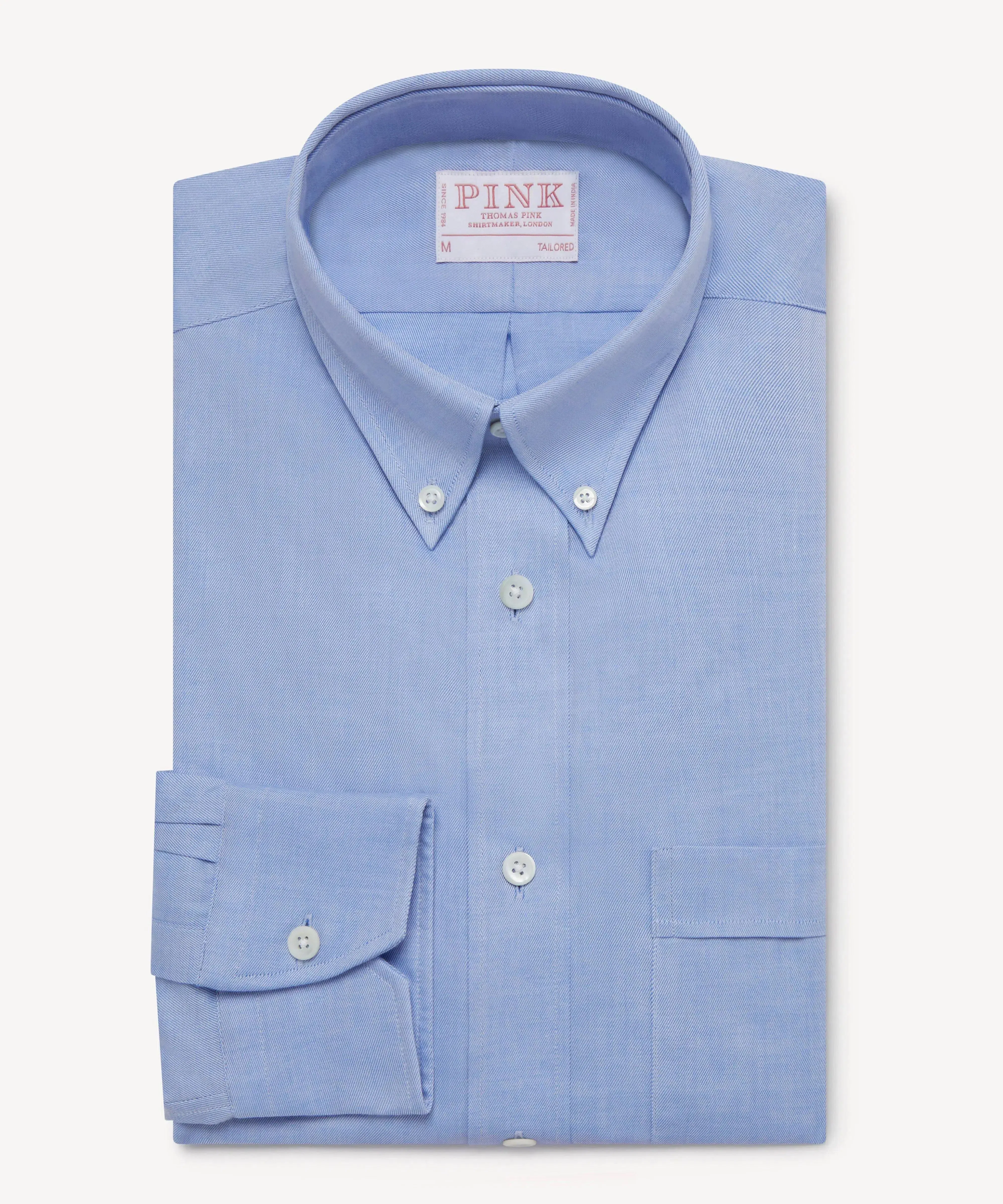 Thomas Pink Tailored Fit Smart Casual Superfine Twill Shirt
