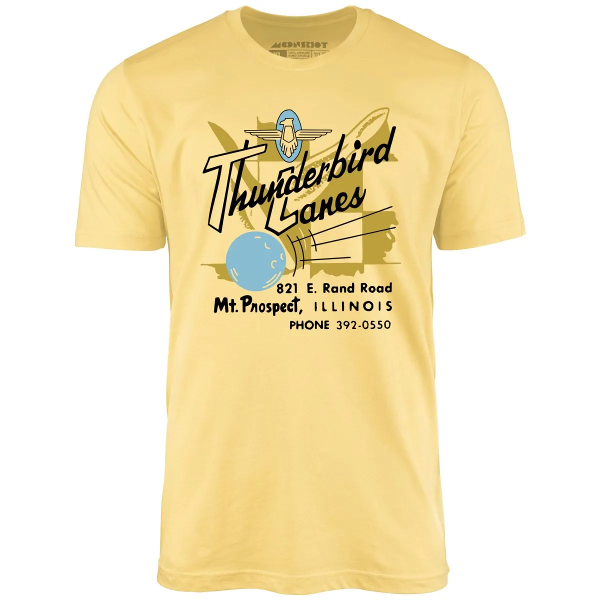 Thunderbird Lanes - Mt. Prospect, IL - Vintage Bowling Alley - Unisex T-Shirt