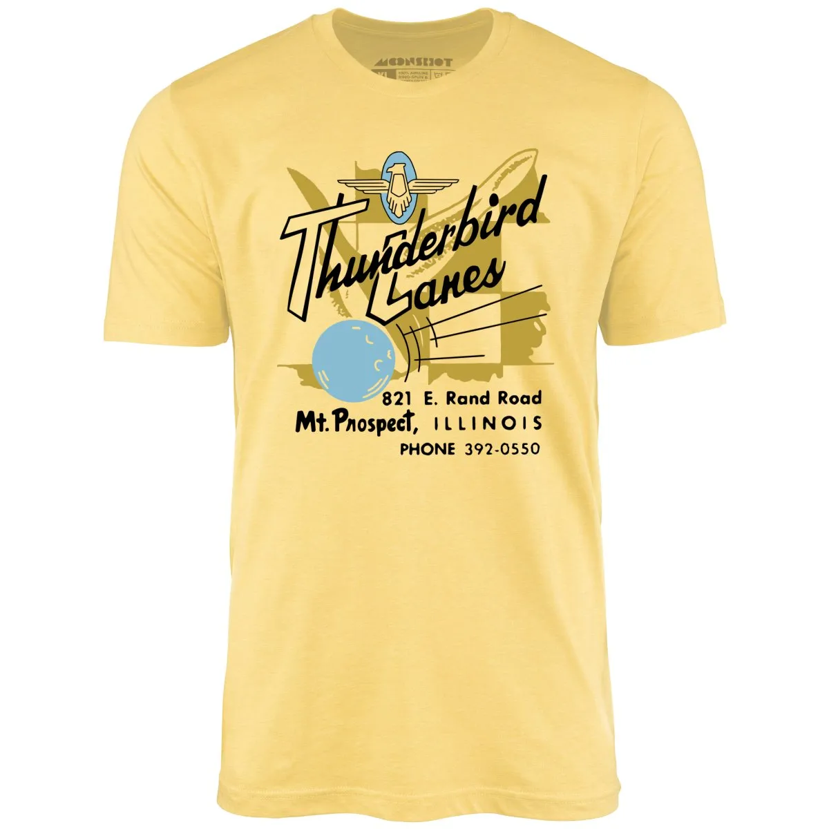 Thunderbird Lanes - Mt. Prospect, IL - Vintage Bowling Alley - Unisex T-Shirt