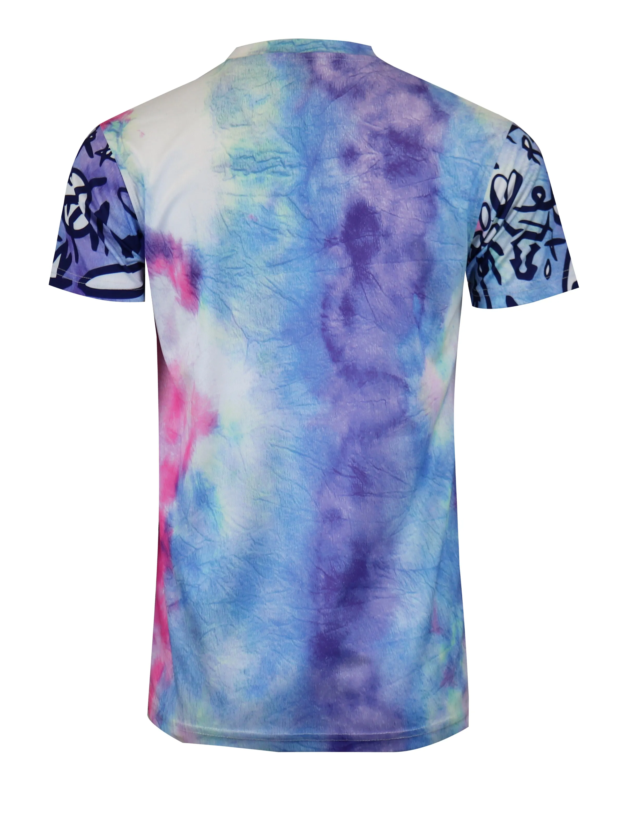TIE DYE T-SHIRTS-S11089 (NAVY)
