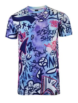TIE DYE T-SHIRTS-S11089 (NAVY)