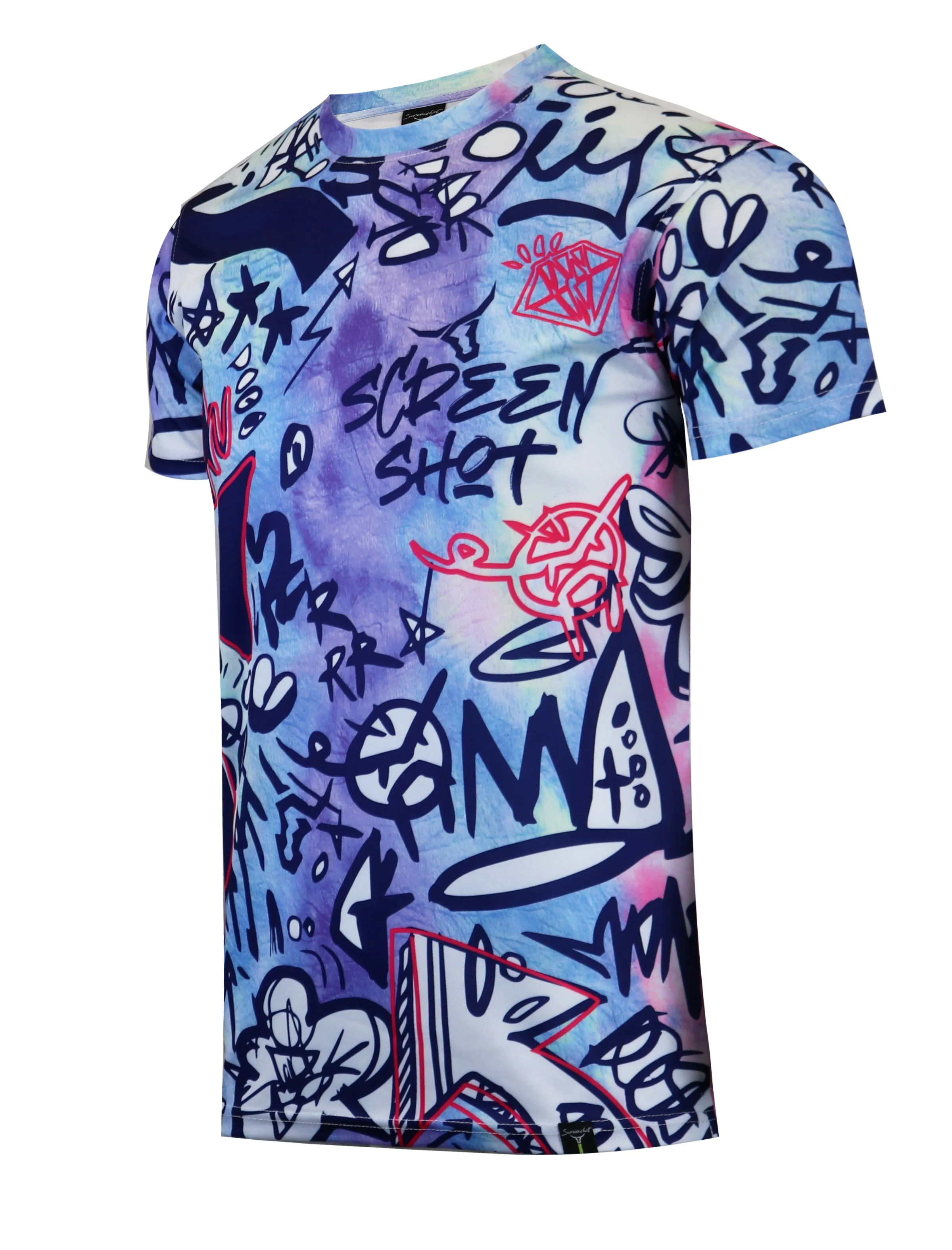 TIE DYE T-SHIRTS-S11089 (NAVY)