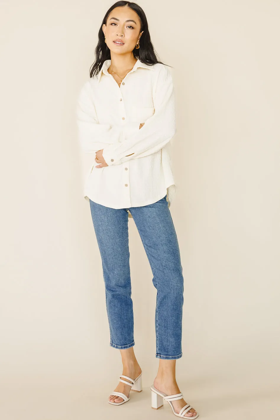 Tillie Straight Leg Jeans in Medium Wash - FINAL SALE